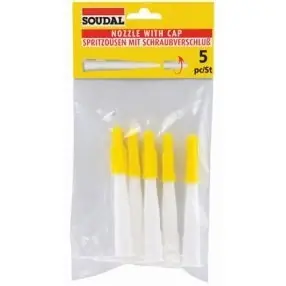 Laatste Kans Soudal - 5 spuitmonden + dopje