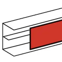 Premium Legrand - Vervangingsdeksel DLP design - wit - breedte 65mm - lengte 2m