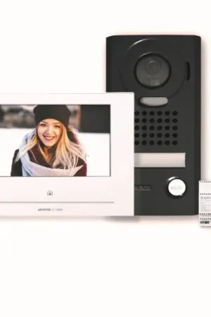 Seizoensaanbieding Aiphone - Videokit 7 inch monitor met WIFI + opbouwdeurpost zwart