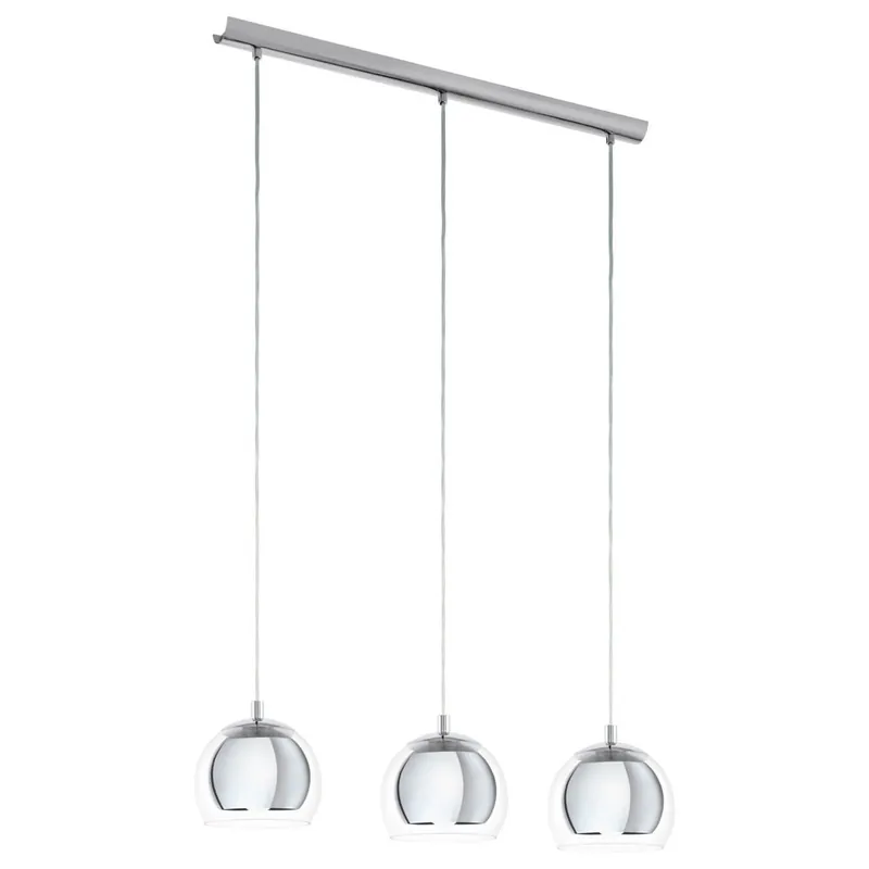 Gecertificeerd Eglo - Hanglamp Rocamar 3-lichts chroom