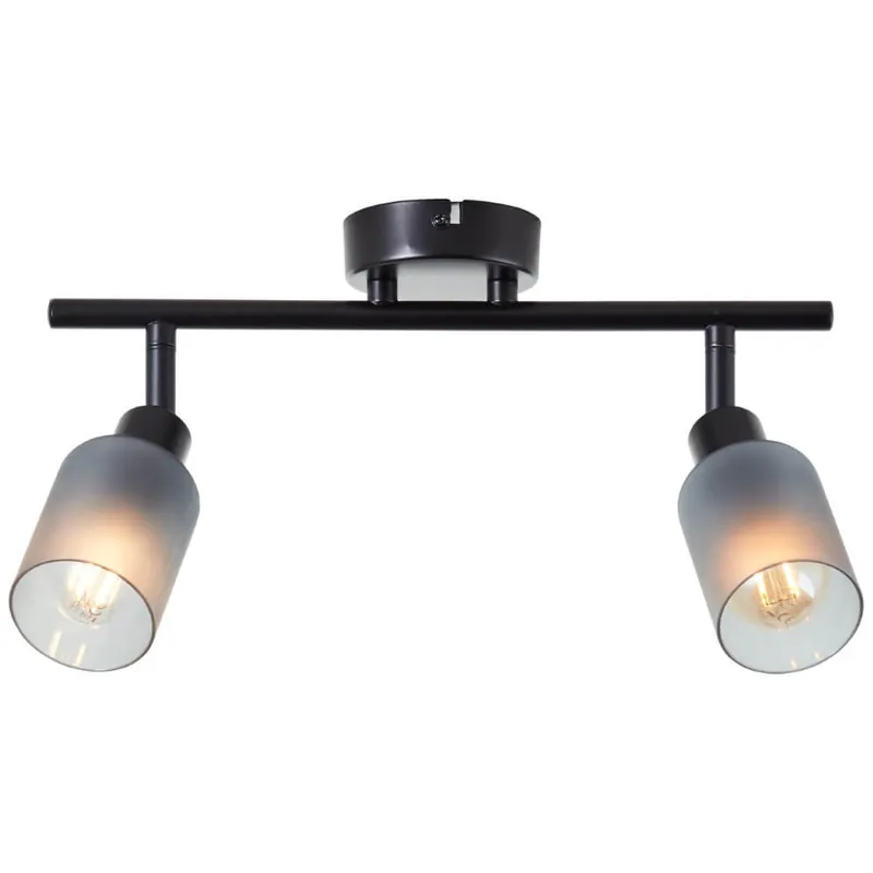 Brilliant - Zwarte plafondlamp Loralie 2-lichts Goedkoop