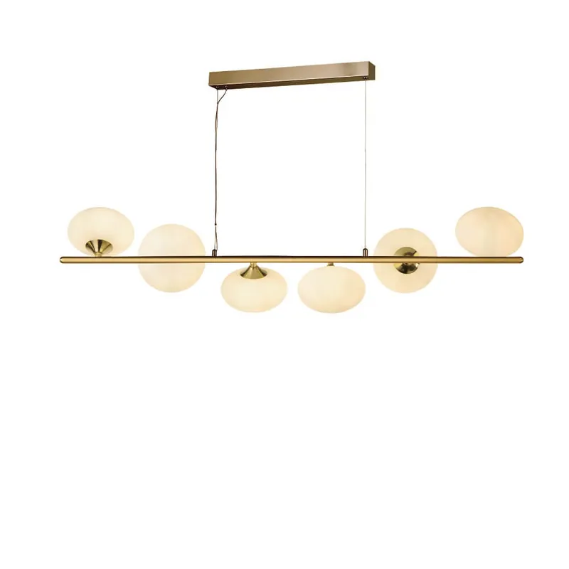 Searchlight - Gouden hanglamp Pebble 6-lichts Nu Kopen