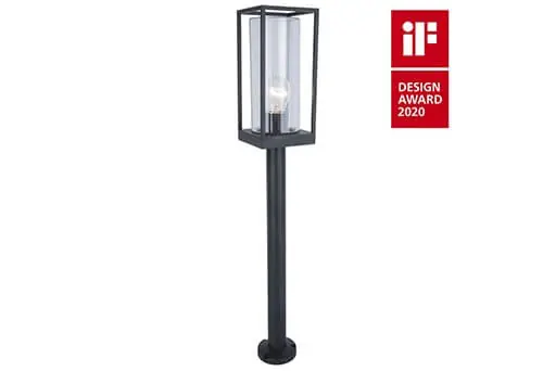 Lutec - Staande lamp Flair zwart reddot award Exclusieve Aanbieding
