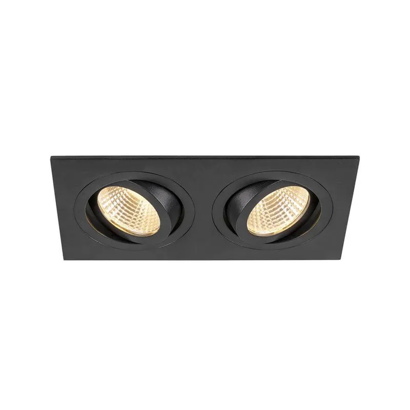 SLV - Zwarte inbouwspot New Tria 155 2x Led 2700K Veilige Betaling