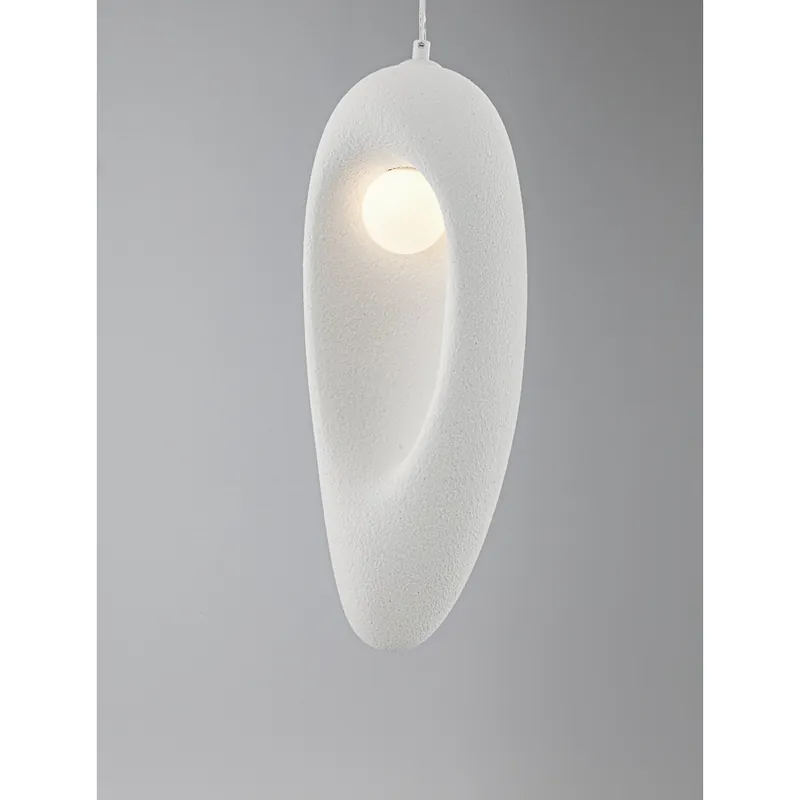 Seizoensaanbieding Lyora - Natuurlijke hanglamp Tempus wit 48cm