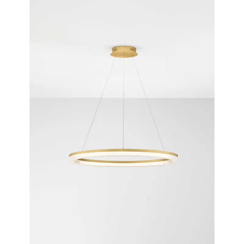Lyora - Gouden hanglamp Luana 1-lichts Populair
