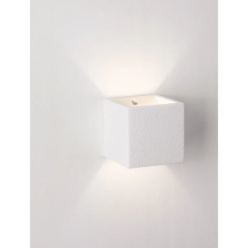 Lyora - Vierkante wandlamp Sensia wit 11,5cm Bestseller