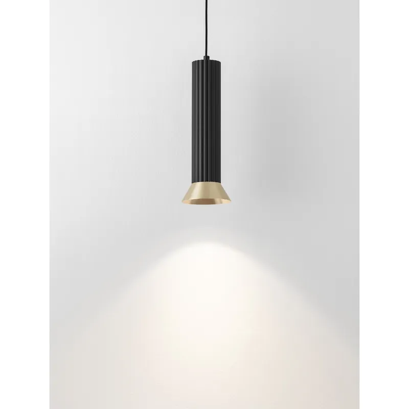 Gereduceerde Prijs Lyora - Hanglamp Luvia zwart met goud