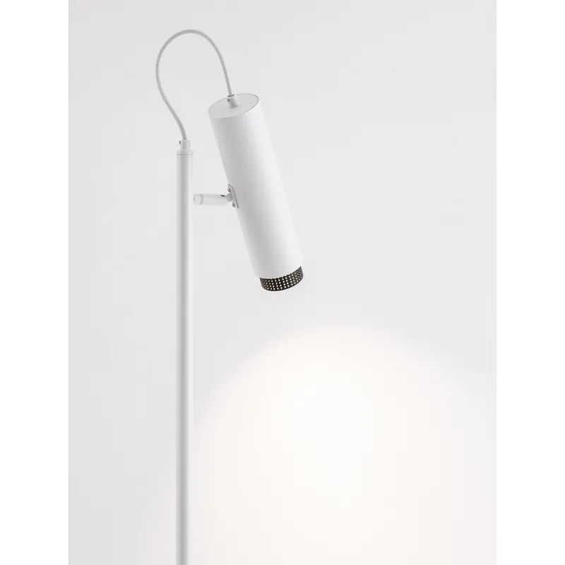 Fabrieksprijs Lyora - Leeslamp Nessi wit met zwart