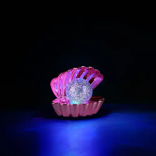 Trio - Tafellamp Shelly schelp roze Veilige Betaling