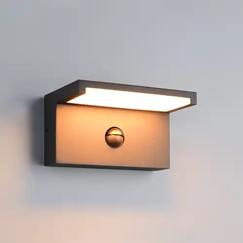 Trio - Moderne wandlamp Ravi antraciet met sensor Weekendaanbieding