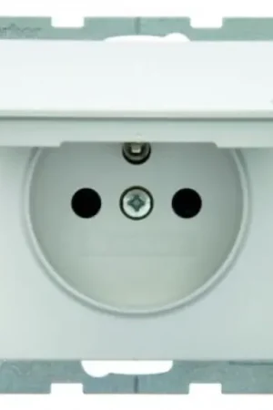 Hager wandcontactdoos inbouw 16A 250V RA KV Mat wit RAL 9010 IP20 6765836089 Veilige Betaling
