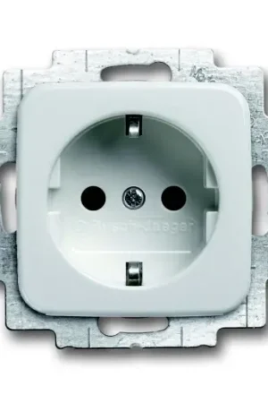 Beperkt Aanbod ABB Busch-Jaeger Reflex SI wandcontactdoos centraalplaat inbouw 16A 250V RA KV Glanzend wit RAL 9010 IP20 2CKA002013A5291