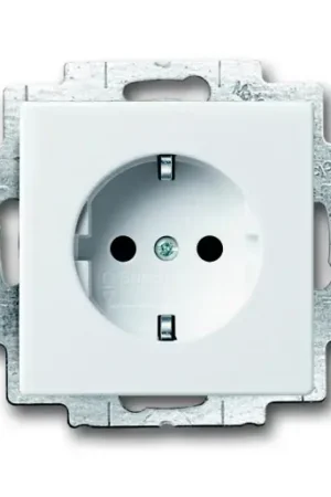 Hete Deal ABB Busch-Jaeger Future, Solo, Axcent, Carat wandcontactdoos centraalplaat inbouw 16A 250V RA KV Glanzend wit RAL 9016 IP20 2CKA002013A5294