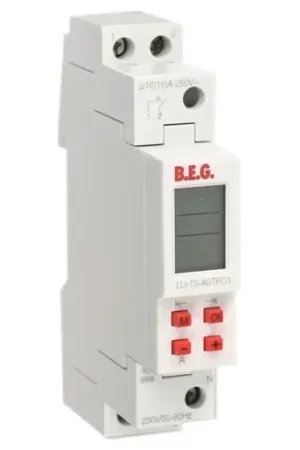 B.E.G. TS digitale schakelklok paneelbouw DIN-rail 230V 1 kanaal 16A AC 92669 Speciale Aanbieding