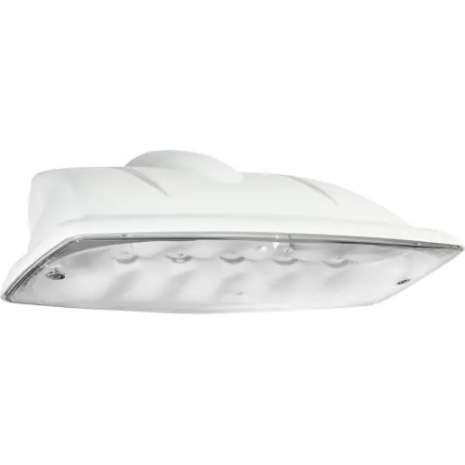 HBI 200 Polarem LED buitenarmatuur - portiekarmatuur gang radar 3000K 570lm 148x265mm bewegingssensor lichtsensor 41-80° Schroefklem grijs 2L0500WCR3K Op = Op