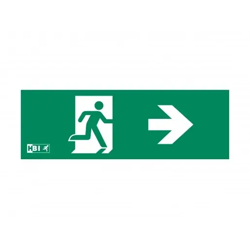 Bestel Nu HBI 600 Display pictogram noodverlichting groot iso Inlegvel/-plaat rechts 604LY