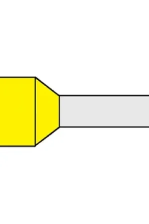 Beperkt Aanbod Klemko adereindhuls 1mm² 8mm Geïsoleerd Geel