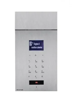 Comelit 316 Sense audio entreepaneel digitaal SBC mat RVS IP54 Inbouw (stucwerk) 3451AS Rechtstreeks Van De Fabrikant