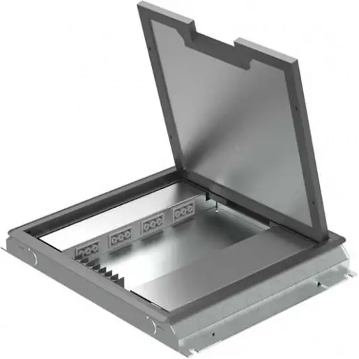 HPL VLOERDOOS INSTORT 32MM 4XCHASSIS 6XDATA KUNSTSTOF T3 KLAPDEKSEL Op = Op