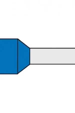 Actieprijs Klemko adereindhuls 0,25mm² 6mm Geïsoleerd Lichtblauw