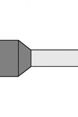 Beperkte Voorraad Klemko adereindhuls 4mm² 12mm Geïsoleerd Grijs