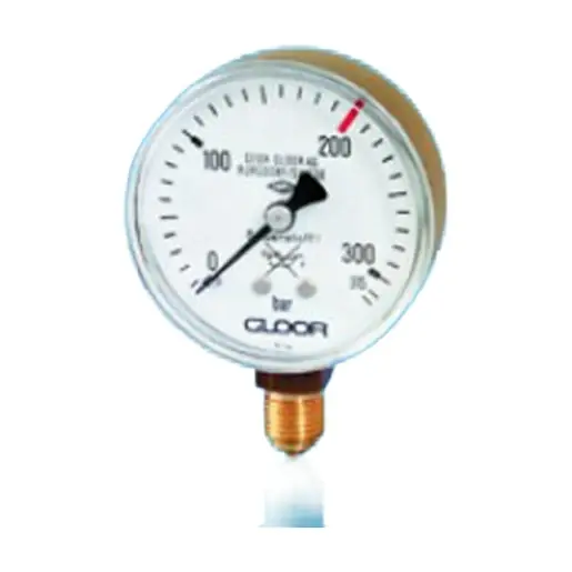 Direct Verzonden Gloor manometer (N2) primair 0-300 bar