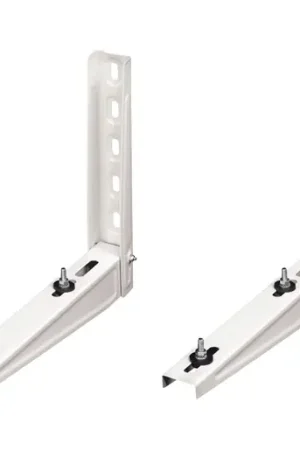 Premium Rodigas MS117 wandbeugel Wit l=465 mm, sleufgat h.o.h. max. 375 mm, max. 140 kg (set van 2 stuks)