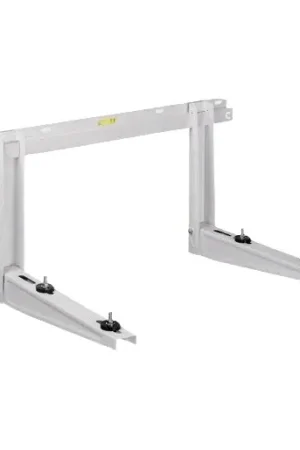 Finale Uitverkoop Rodigas MS257 wandbeugel Wit met inschuifrail b=800 mm, l=550 mm, sleufgat h.o.h. max. 464 mm, max. 140 kg