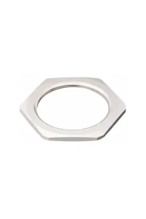 Capri Lock nut iso brass nickel plated m50x1,5 Laatste Kans