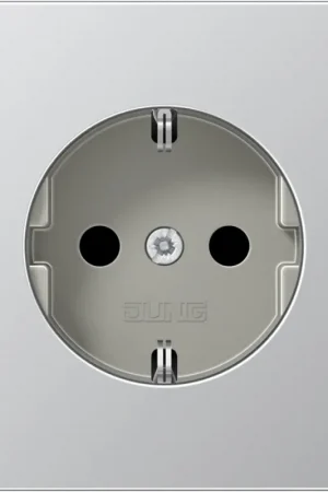 Aanbieding Jung LS range wandcontactdoos (met beschermingscontact) inbouw 16A 250V RA Mat aluminium RAL 9006 IP20 AL1521N