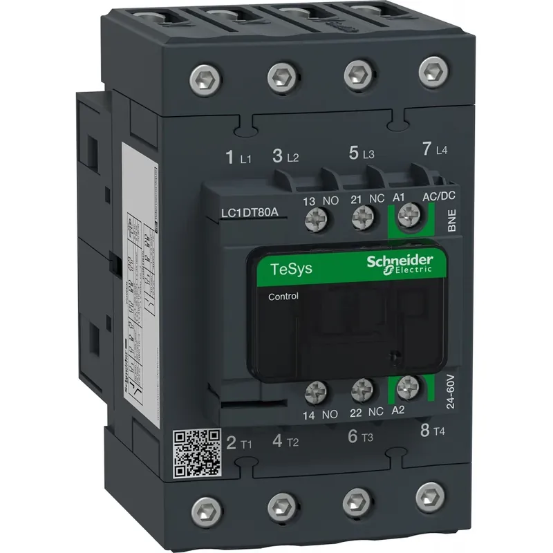 Flitsaanbieding Schneider Electric CONTACTOR 4P 80A NO+NC 24-60V ACDC