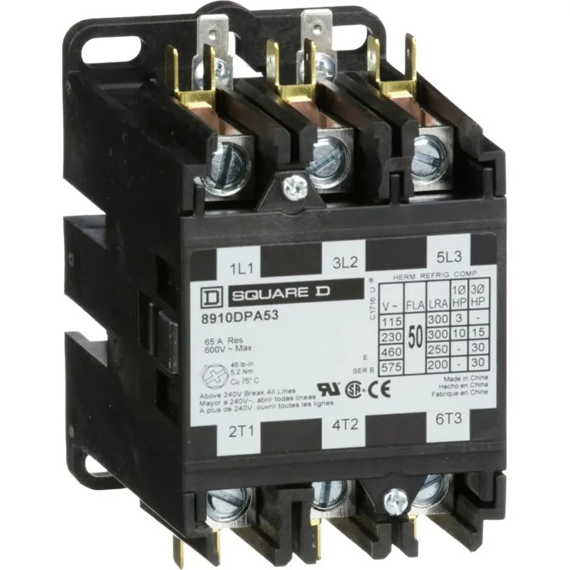 Schneider Electric Contactor Type DPA - 50A - 3M - 24V AC 50/60Hz Must-Have