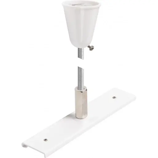 SLV 48V Bevestiging Versteviging met ophangset 1m stang Staal Wit 1006602 Favoriet