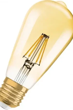 Beste Prijs Osram Vintage 1906 E27 classic edison led-lamp 2400K 725lm 143mm 300° 220 - 240V dimbaar faseaansnijding faseafsnijding Helder glas goud 4099854081514