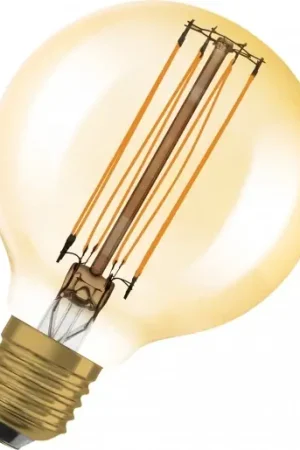 Betrouwbaar Osram Vintage 1906 E27 classic slim globe led-lamp 2200K 806lm 120mm 320° 220 - 240V dimbaar goud 4099854090943