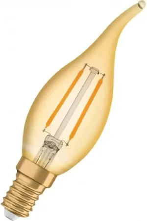 Betaalbaar Osram Vintage 1906 E14 classic kaars led-lamp 2400K 220lm BA11 121mm 300° 220 - 240V goud 4099854091537
