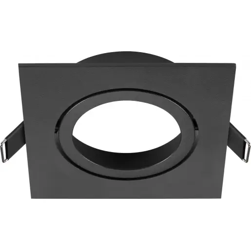 SLV New Tria Afdekking inbouwring vierkant 95 Aluminium 110x110x26mm Zwart 1007446 Bestseller