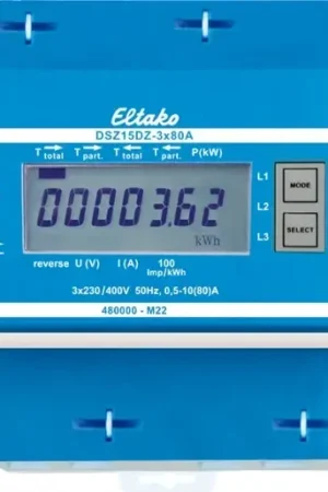 Eltako kWh-meter 15-serie 2-Richting metende 3-fase KWH meter voor max. 3x80a met mid/geijkt Gereduceerde Prijs