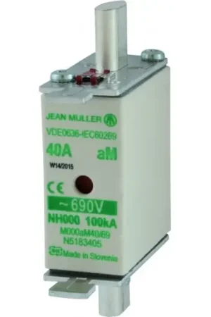 Betrouwbaar Muller NH- zekering Smeltpatroon (mes) NH000 35A