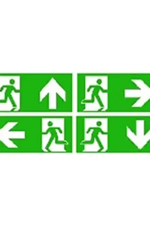 Actieprijs Normalux Ecolight Vialed pictogramplaat met losse folies Acrylglas plaat V-DB-K