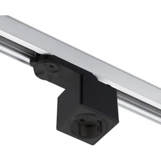 SG Lighting Shopline stopcontact voor 3-faserail zwart 1x0mm² zwart 312442 Hoge Kwaliteit