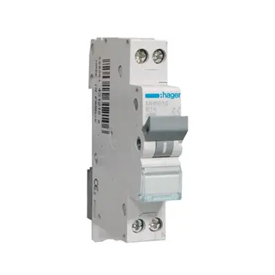 Hete Deal Hager Inst. Automaat MKN516 16A 1P+N B-Kar.
