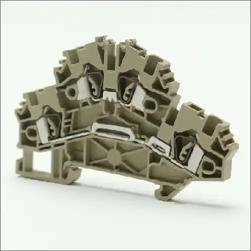 Alleen Vandaag CONTA-CLIP ZRKD 2.5 BEIGE RAILKLEM STK ETAGE 2V 2.5MM BG