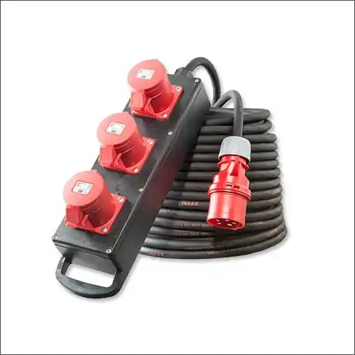 KERAF N015060019325 VERLENGKABEL 1M 5X6MM2 H07RN-F Exclusieve Aanbieding