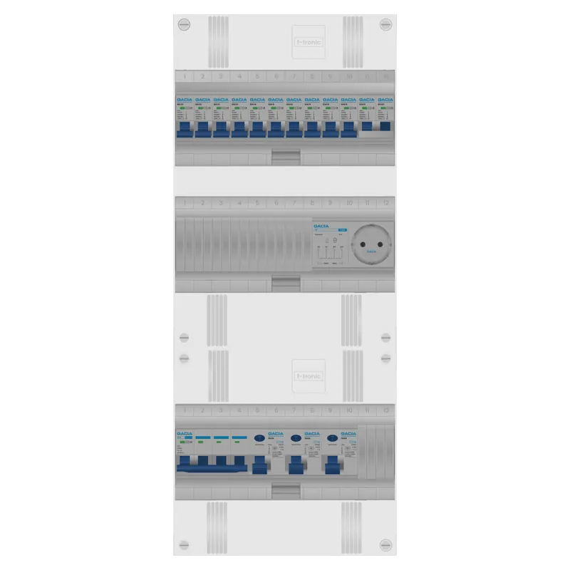 Groepenkast 3 fase 10 groepen + beltrafo + wcd + kookgroep Gecertificeerd