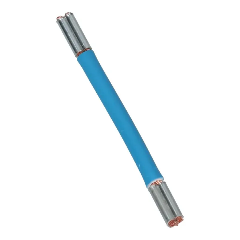 Montagedraad met vertind huls blauw 2.5mm² 110mm halogeenvrij 90°C Uitverkoop