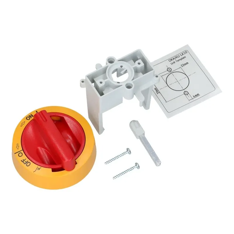 Inbouw kit voor KU basis element 3 polig geel/rood IP66 Alleen Vandaag