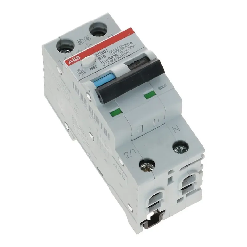Gereduceerde Prijs ABB Aardlekautomaat B16 1 polig + nul 30mA 6kA DS201
