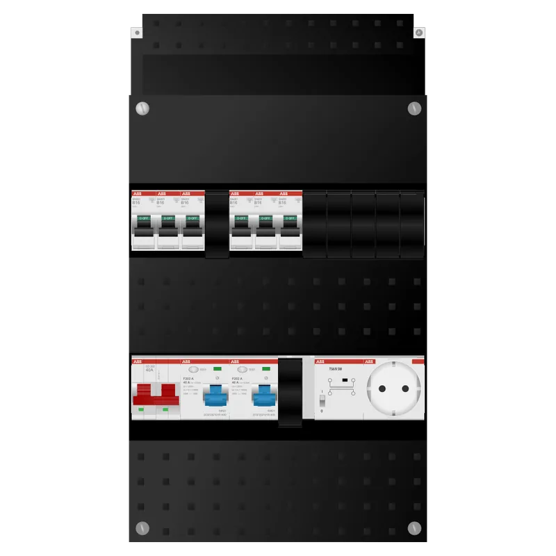 Premium ABB Groepenkast 1 fase 6 groepen + beltrafo + wcd SN201